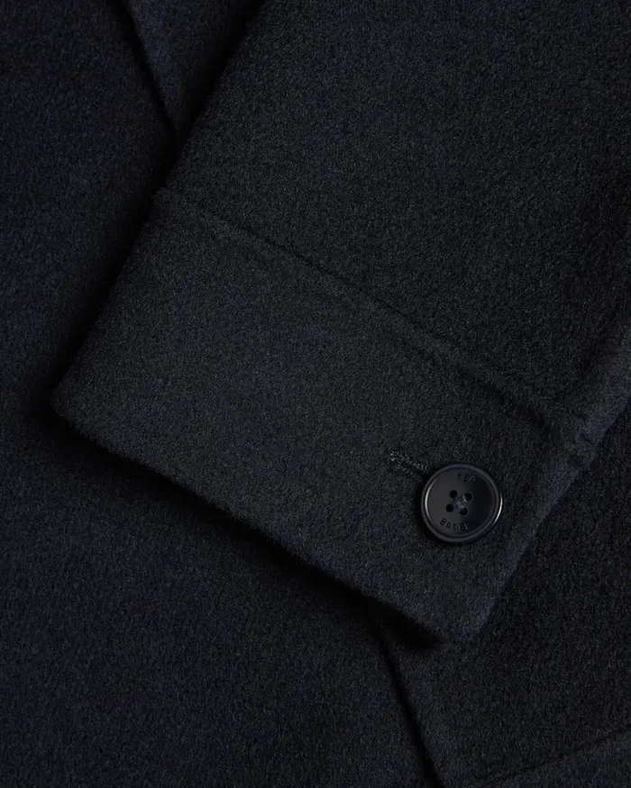 Men SHARPOW 8211 Wool Blend Collared Jacket Navy Ted Baker Coats and Jackets