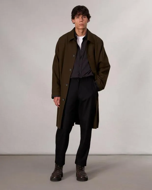 Men Shirts Rag and Bone Tomlin Cotton Shirt Black