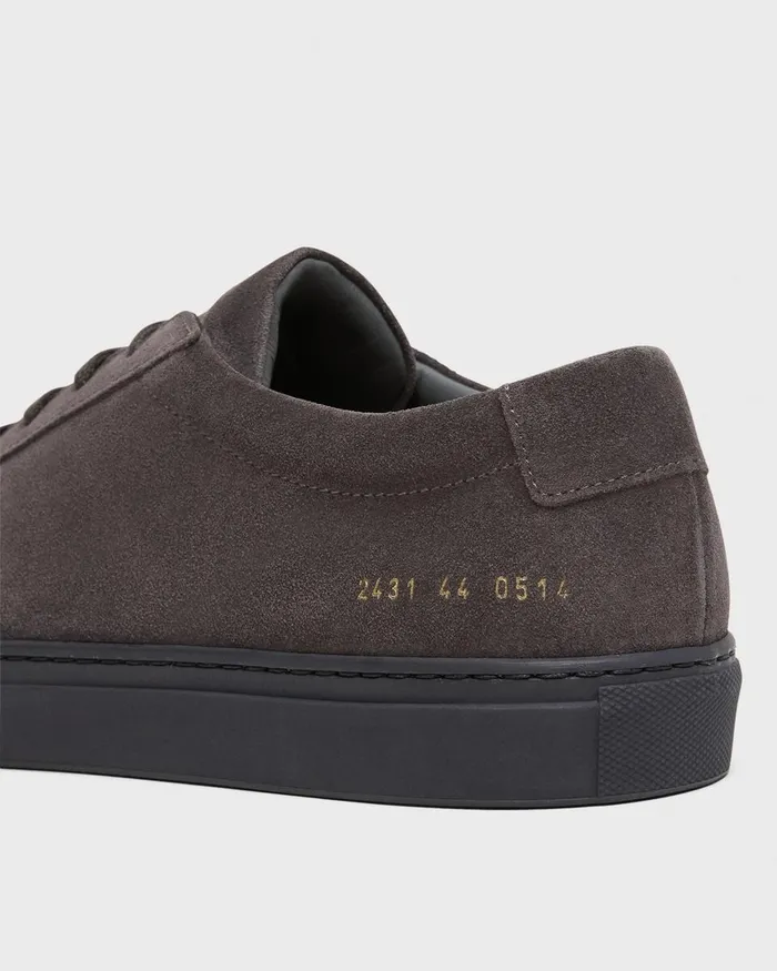 Men Shoes Theory Common Projects Original Achilles Sneakers Charcoal