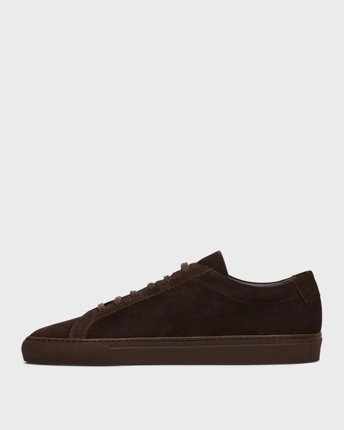 Men Shoes Theory Common Projects Original Achilles Sneakers Dark Brown