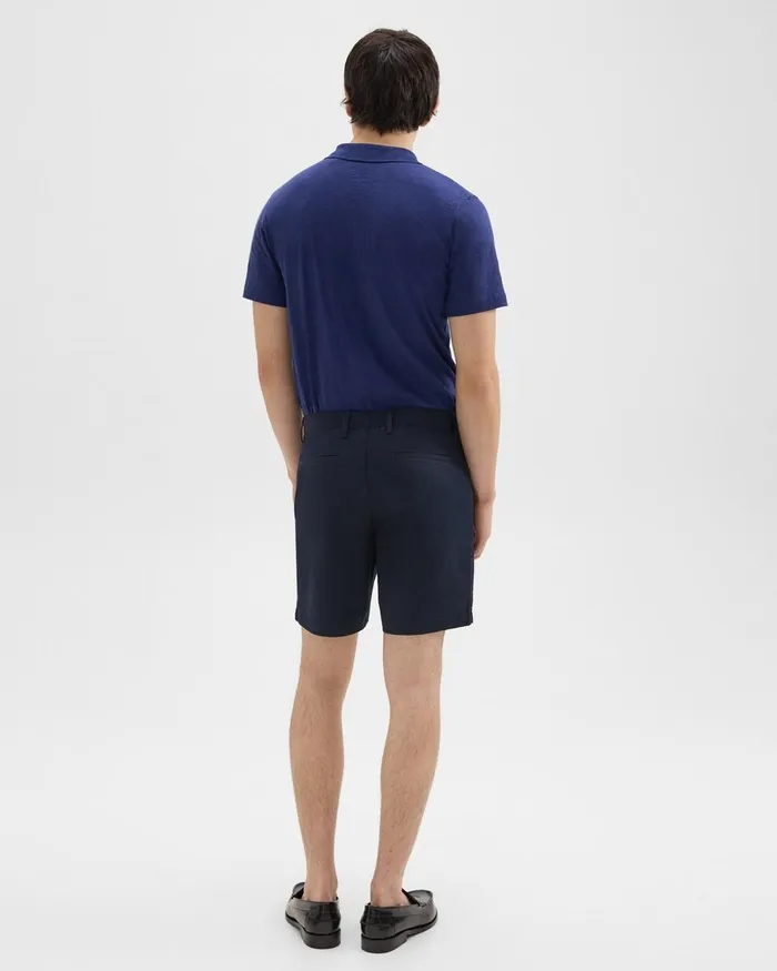 Men Shorts Theory Zaine 7rdquo Short In Organic Cotton Baltic