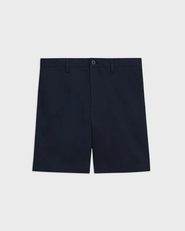 Men Shorts Theory Zaine 7rdquo Short In Organic Cotton Baltic
