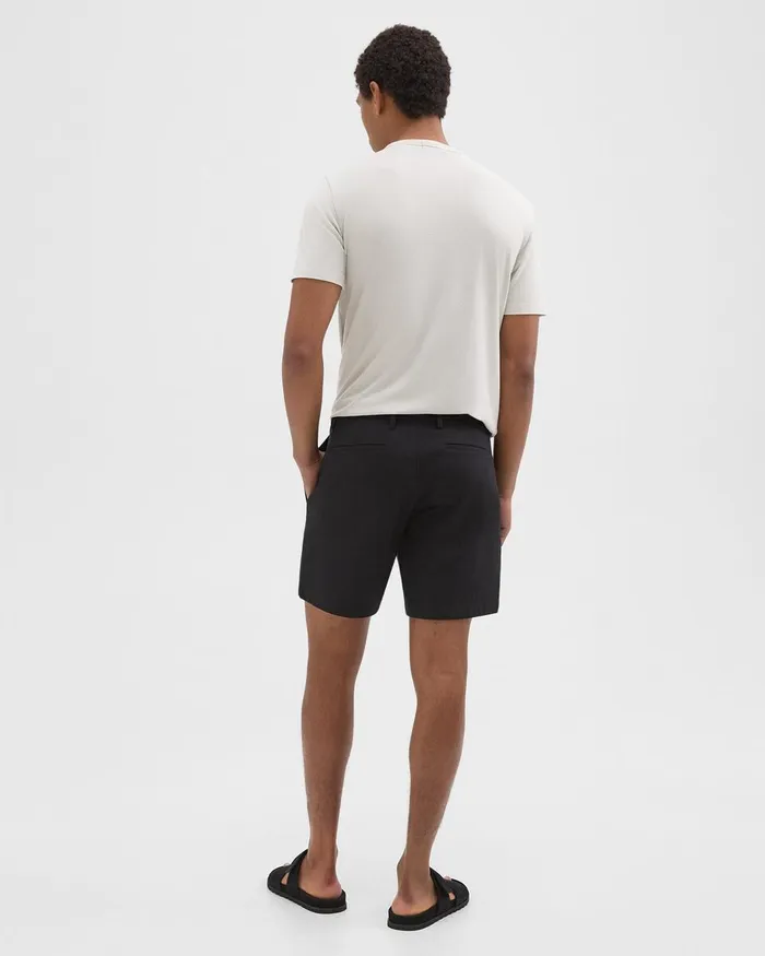 Men Shorts Theory Zaine Short In Stretch CottonBlend Black