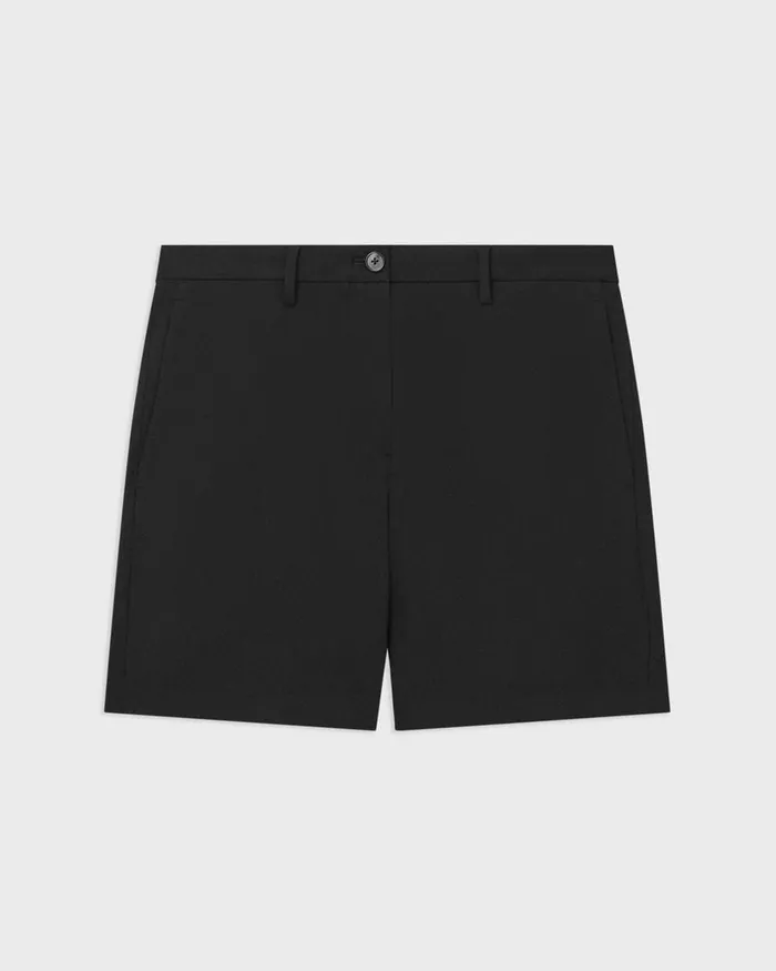 Men Shorts Theory Zaine Short In Stretch CottonBlend Black