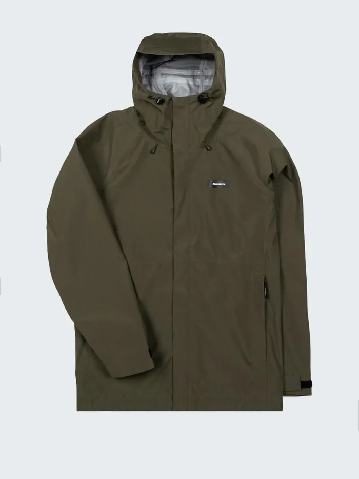 Men Skybird Waterproof Jacket Olive Finisterre Jackets Coats and Gilets