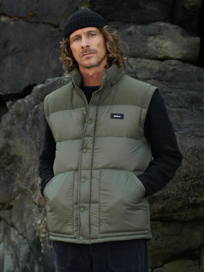 Men Stratos Modular Jacket Olive Finisterre Jackets Coats and Gilets