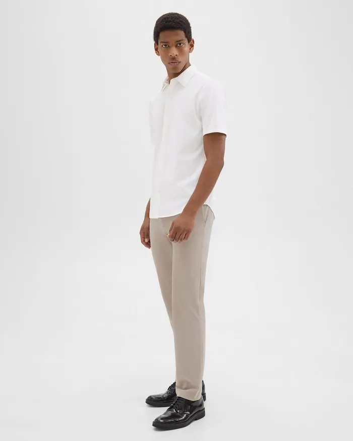 Men Suits Theory Zaine Pant In Precision Ponte Putty