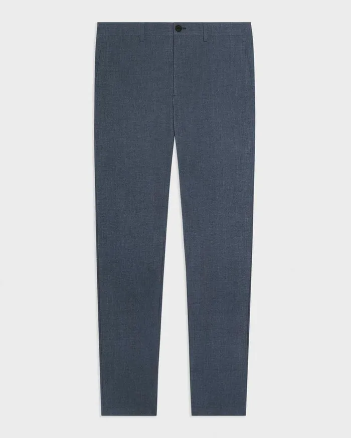 Men Suits Theory Zaine Pant In Printed Precision Ponte Dusty Blue Mel