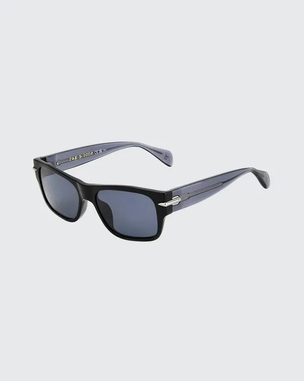 Men Sunglasses Rag and Bone Fleetwood Black