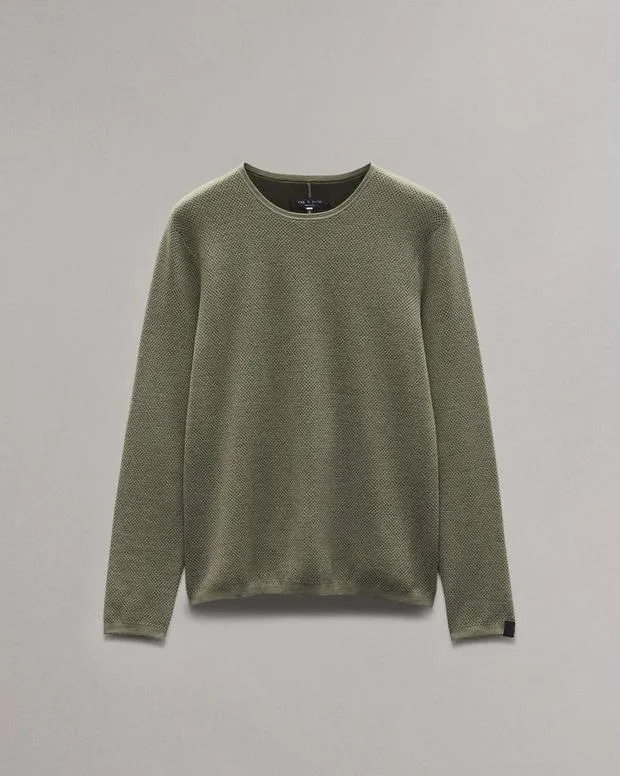 Men Sweaters Rag and Bone Bennet Crewneck Sweater Sage