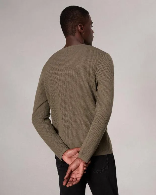 Men Sweaters Rag and Bone Bennet Crewneck Sweater Sage