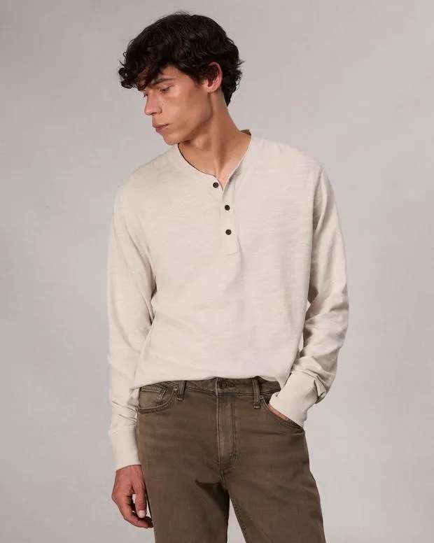 Men TShirts and Henleys Rag and Bone Classic Flame Henley Light Tan