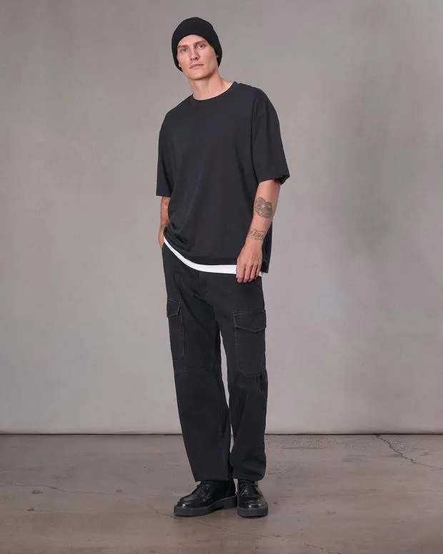 Men TShirts and Henleys Rag and Bone Cliff Jersey Tee Black