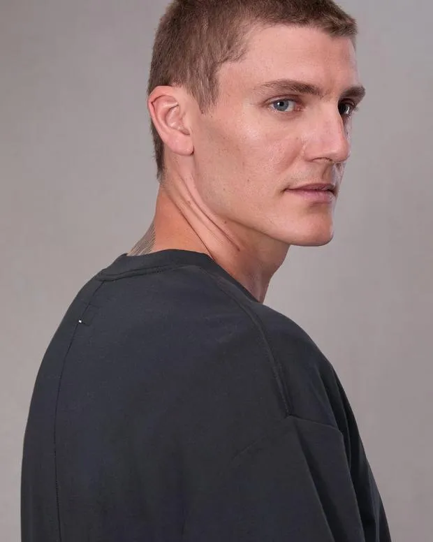 Men TShirts and Henleys Rag and Bone Cliff Jersey Tee Black