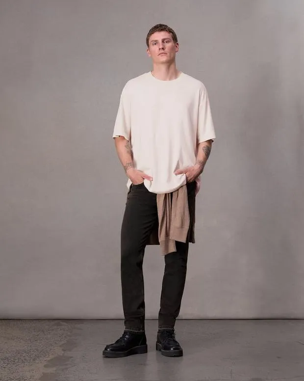 Men TShirts and Henleys Rag and Bone Cliff Jersey Tee Turtledove