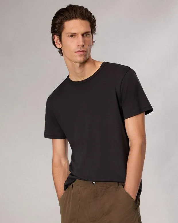 Men TShirts and Henleys Rag and Bone Pima Cotton TShirt Black