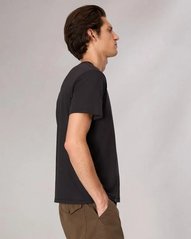 Men TShirts and Henleys Rag and Bone Pima Cotton TShirt Black