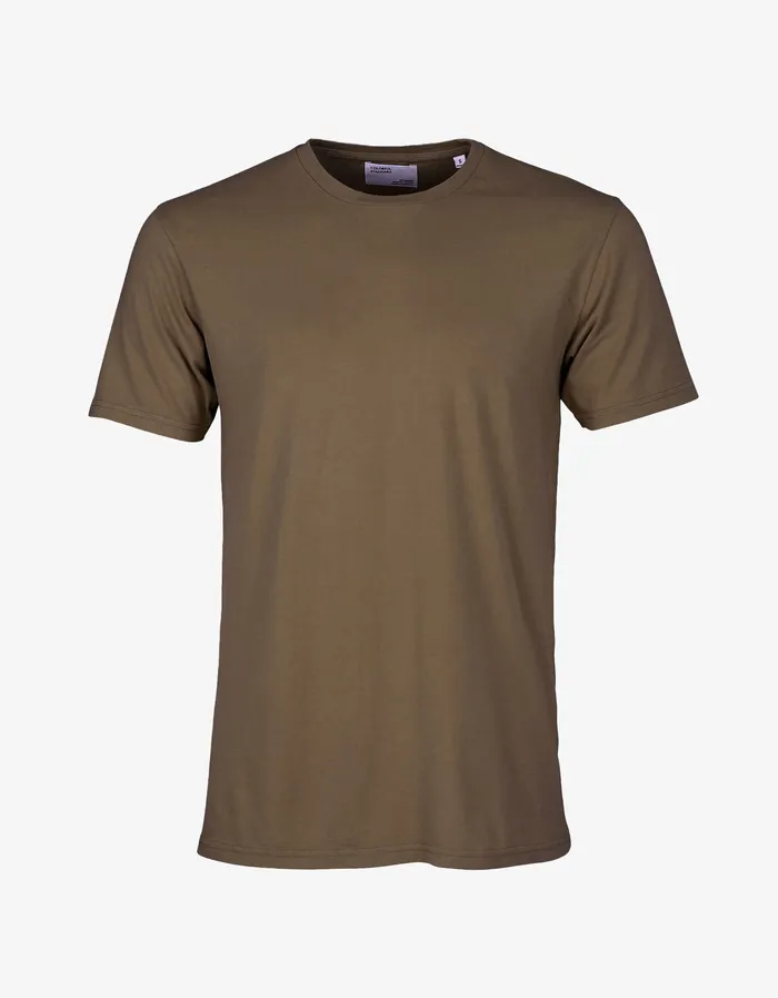 Men TShirts Colorfulstandard Classic Organic Tee 8211 Cedar Brown