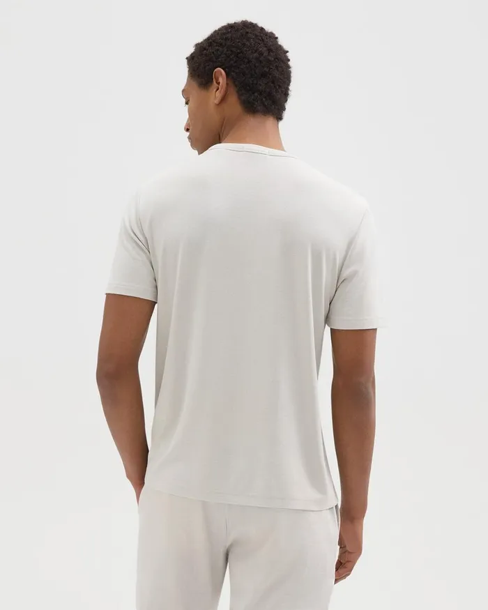 Men TShirts Polos Theory Essential Tee In Anemone Modal Jersey Limestone
