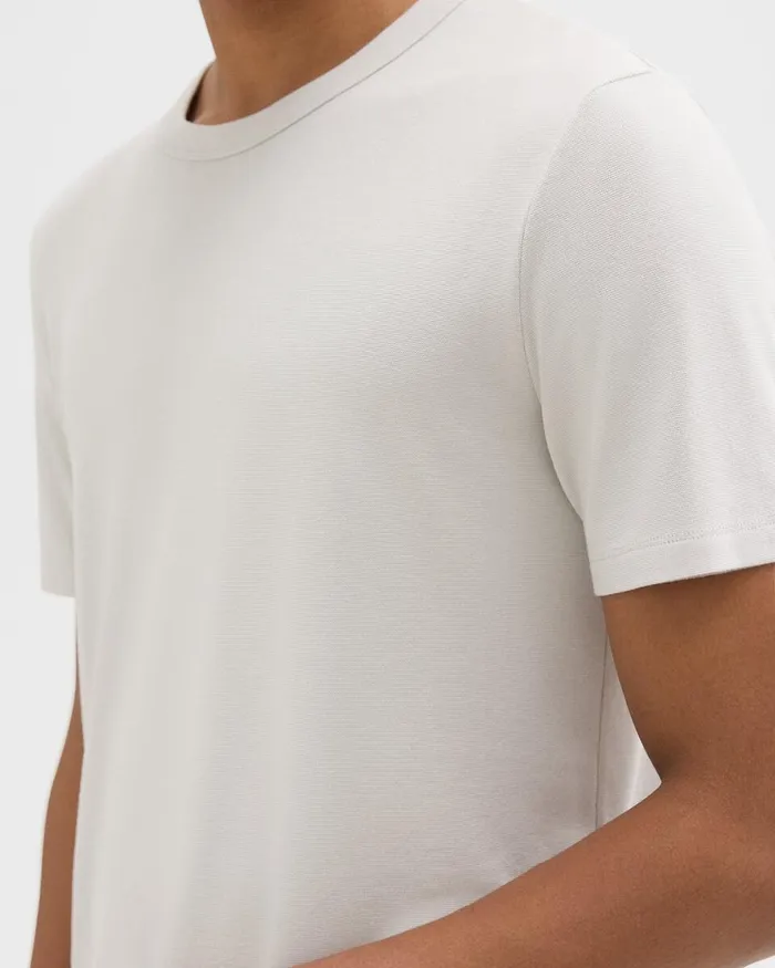 Men TShirts Polos Theory Essential Tee In Anemone Modal Jersey Limestone