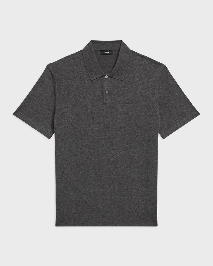 Men TShirts Polos Theory Goris Polo Shirt In Light Bilen Pestle Melange