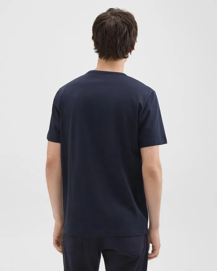 Men TShirts Polos Theory Precise Tee In Pima Cotton Jersey Eclipse