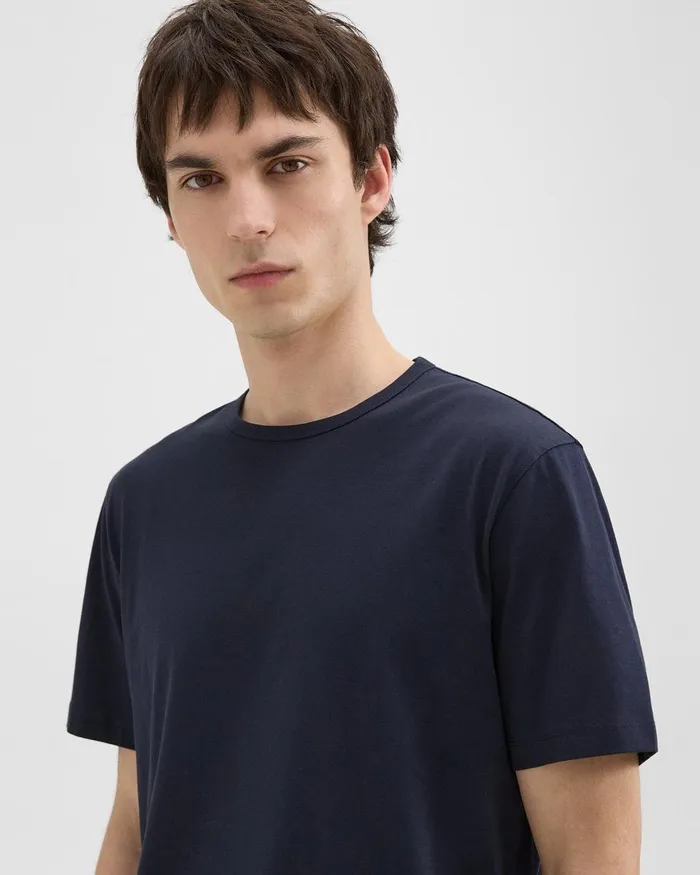Men TShirts Polos Theory Precise Tee In Pima Cotton Jersey Eclipse