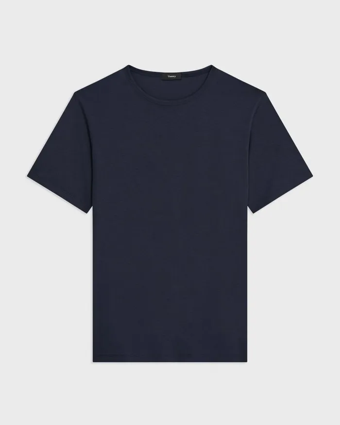 Men TShirts Polos Theory Precise Tee In Pima Cotton Jersey Eclipse