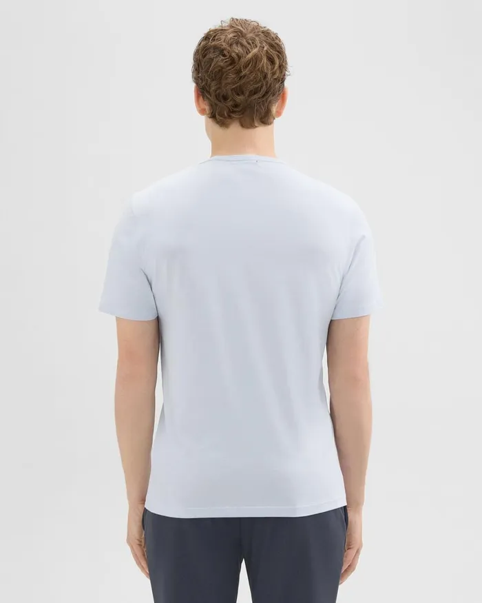 Men TShirts Polos Theory Precise Tee In Pima Cotton Jersey Skylight