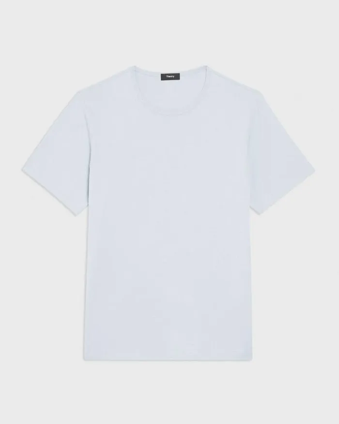 Men TShirts Polos Theory Precise Tee In Pima Cotton Jersey Skylight