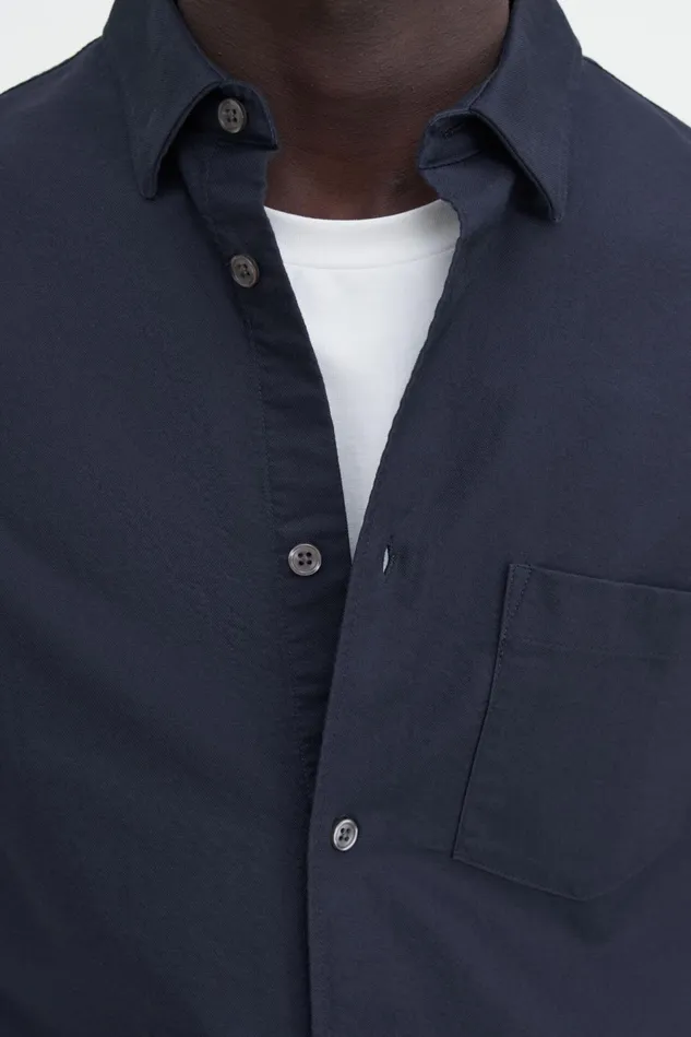 Men Tim Oxford Shirt Navy Filippa K Shirts