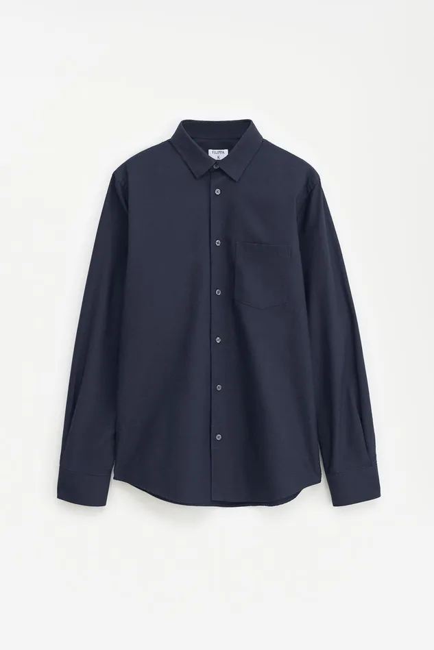 Men Tim Oxford Shirt Navy Filippa K Shirts