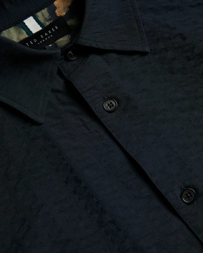 Men VERDON 8211 Seersucker Stripe Cotton Shirt Black Ted Baker Shirts Men VERDON 8211 Seersucker Stripe Cotton Shirt Black Ted Baker Shirts