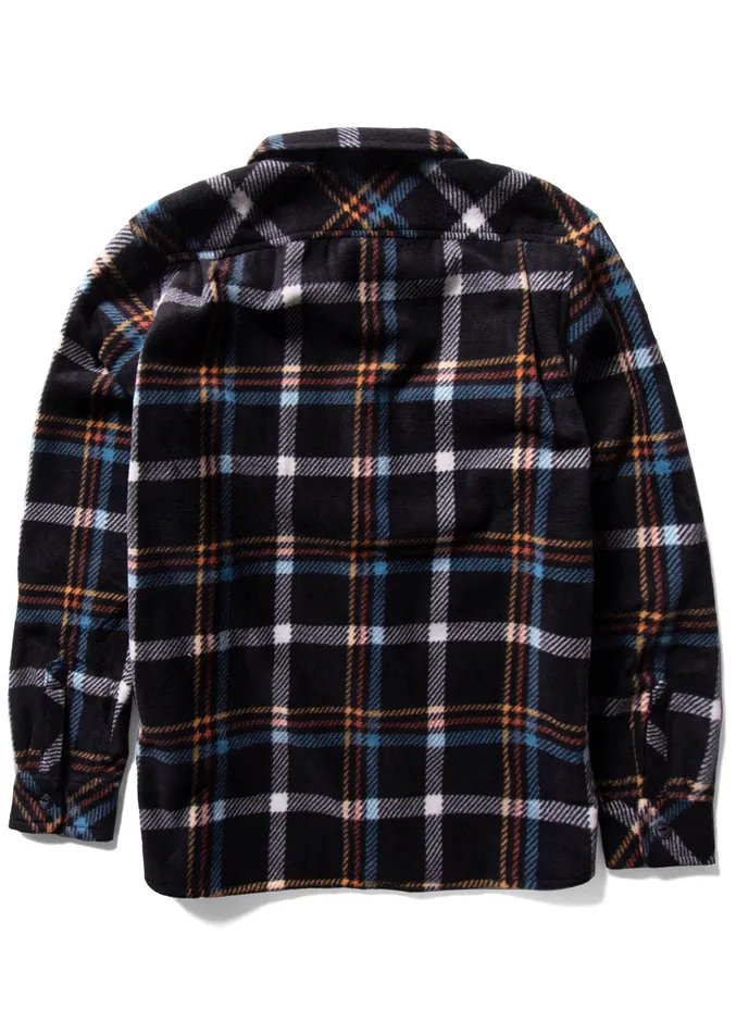 Men Vissla EcoZy Ls Polar Flannel Black 2 Shirts and Flannels Men Vissla EcoZy Ls Polar Flannel Black 2 Shirts and Flannels