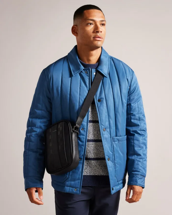 Men WAYDON 8211 House Check PU Flight Bag Black Ted Baker Cross Body Bags Men WAYDON 8211 House Check PU Flight Bag Black Ted Baker Cross Body Bags