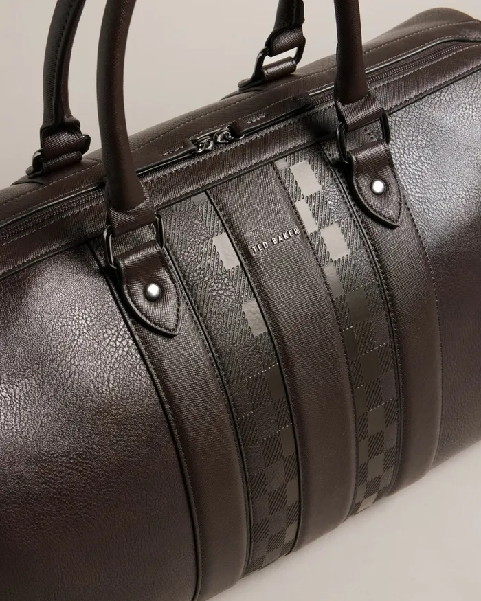 Men WAYLIN 8211 House Check PU Holdall Brownchocolate Ted Baker Holdalls and Weekend Bags Men WAYLIN 8211 House Check PU Holdall Brownchocolate Ted Baker Holdalls and Weekend Bags