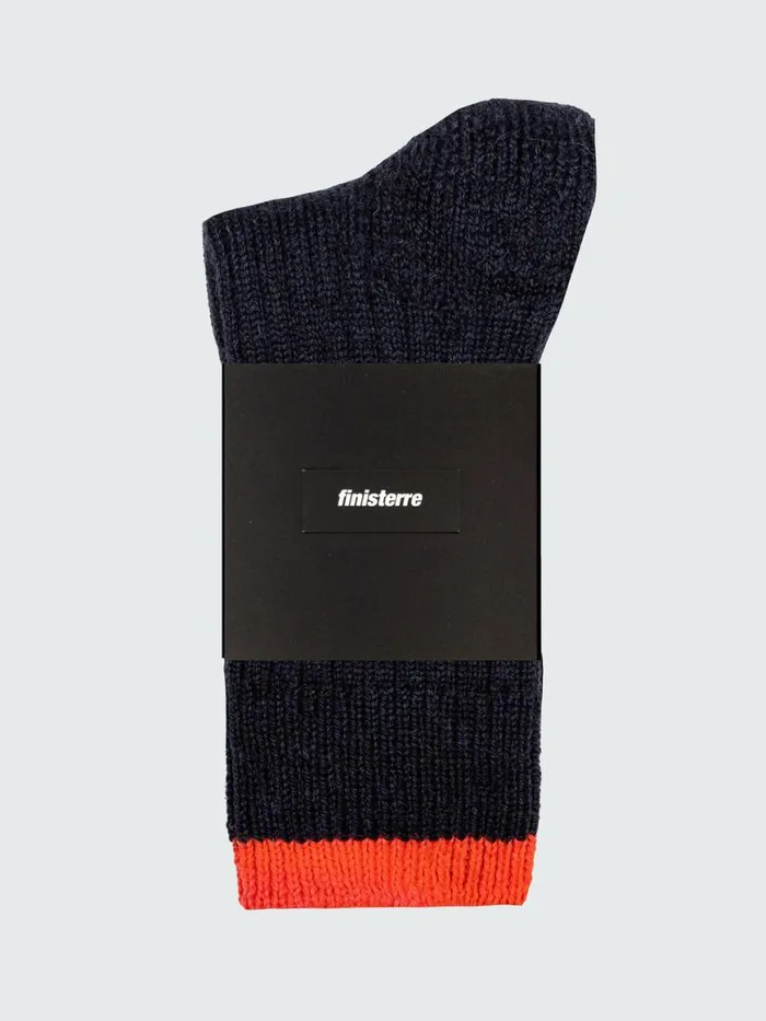 MenWomen Bosun Sock Navybright Flame Finisterre Socks