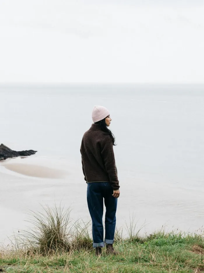 MenWomen Fisherman Beanie Pink Salt Finisterre Hats and Beanies