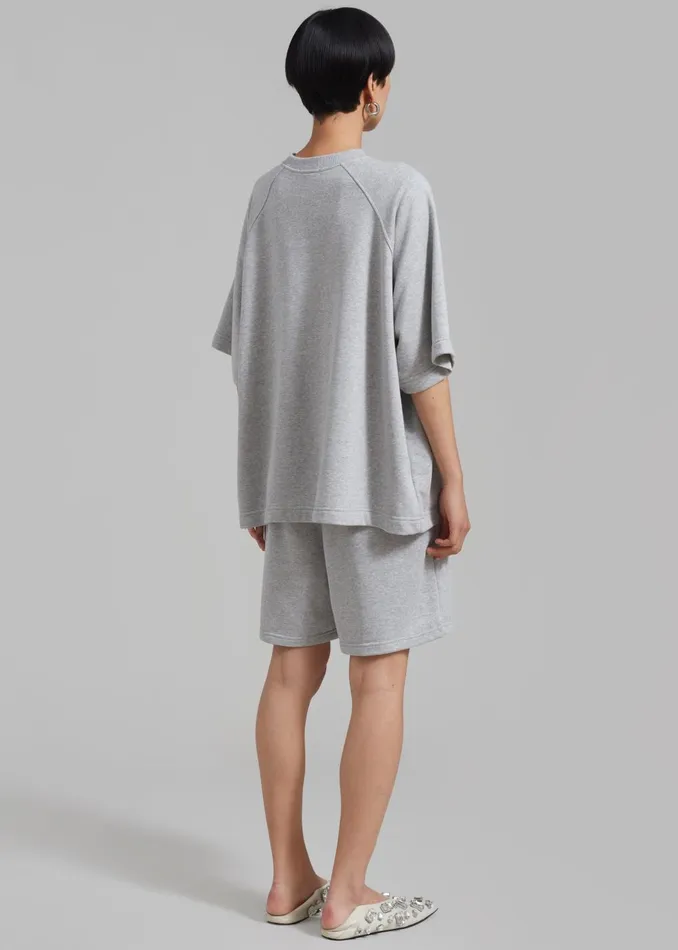 MenWomen Newton Sweatshorts 8211 Grey The Frankie Shop Loungewear