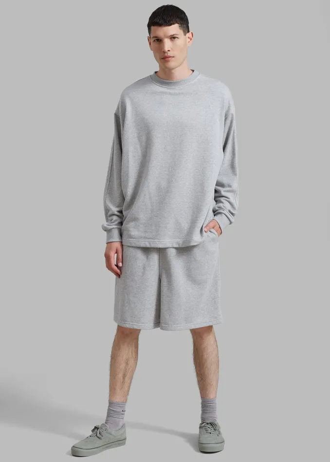 MenWomen Newton Sweatshorts 8211 Grey The Frankie Shop Loungewear