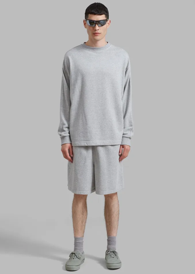 MenWomen Newton Sweatshorts 8211 Grey The Frankie Shop Loungewear