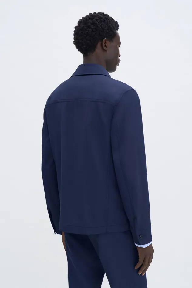 Men Work Jacket Dusk Blue Filippa K Outerwear