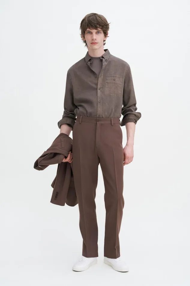 Men Zachary Shirt Dark Sage Filippa K Shirts