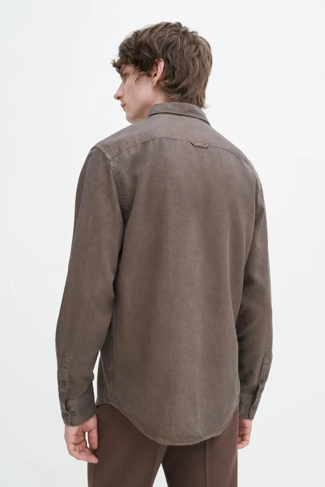 Men Zachary Shirt Dark Sage Filippa K Shirts