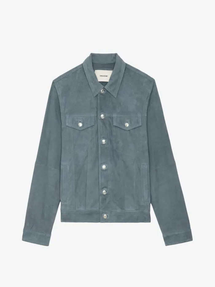 Men Zadig and Voltaire Jackets and Coats Base Suede Jacket Uniform