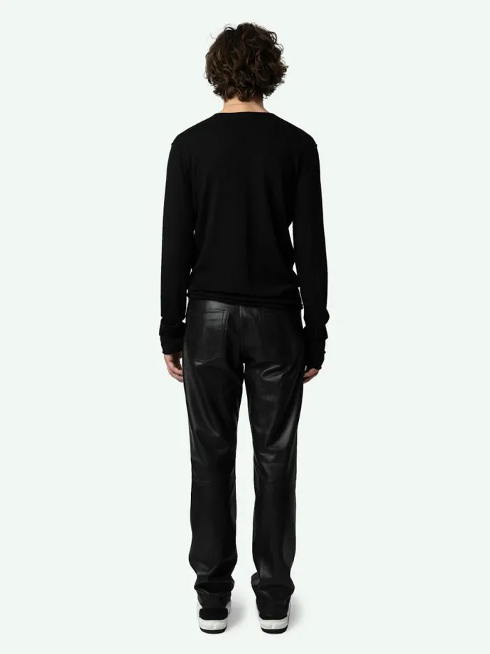 Men Zadig and Voltaire Pants and Shorts John Leather Pants Black Men Zadig and Voltaire Pants and Shorts John Leather Pants Black