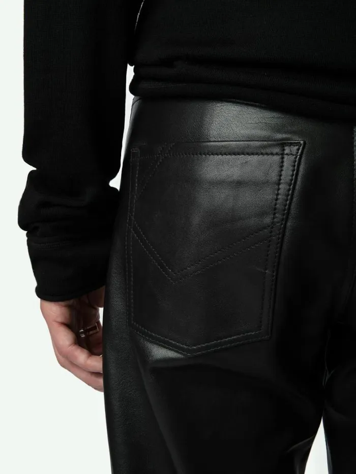 Men Zadig and Voltaire Pants and Shorts John Leather Pants Black Men Zadig and Voltaire Pants and Shorts John Leather Pants Black
