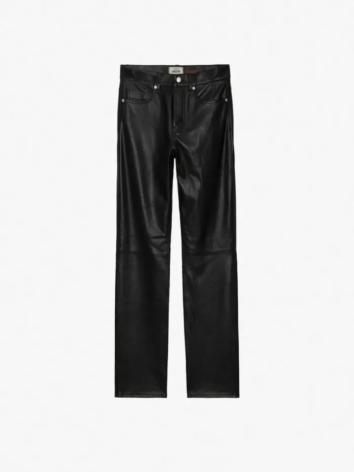 Men Zadig and Voltaire Pants and Shorts John Leather Pants Black Men Zadig and Voltaire Pants and Shorts John Leather Pants Black