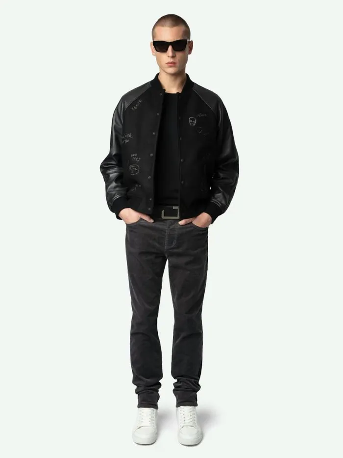 Men Zadig and Voltaire Pants and Shorts Steeve Velvet Pants Granite