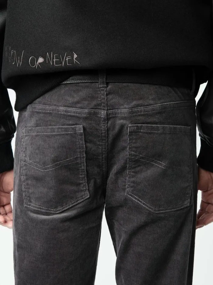 Men Zadig and Voltaire Pants and Shorts Steeve Velvet Pants Granite Men Zadig and Voltaire Pants and Shorts Steeve Velvet Pants Granite